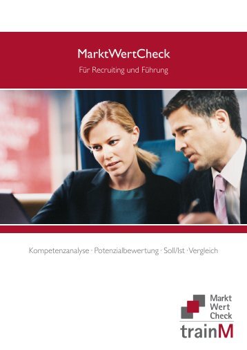 trainM MarktWertCheck - Unternehmen