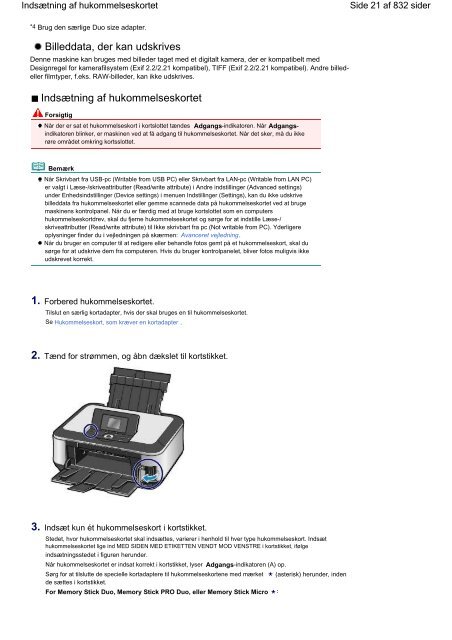 Udskrivning fra et hukommelseskort - Canon Europe