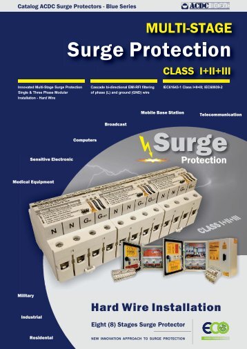 Catalog ACDC Surge Protectors - Blue series (http://shop.acdc-dcac.eu/)