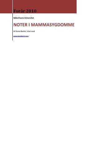 NOTER I MAMMASYGDOMME - Asma Bashir