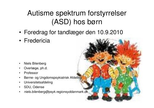 Autisme forstyrrelser (ASD) hos børn
