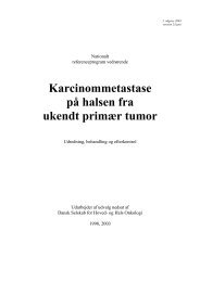 Karcinommetastase på halsen fra ukendt primær tumor - Dahanca