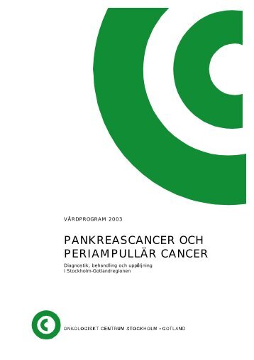Pankreascancer och periampullär cancer - Karolinska Sjukhuset
