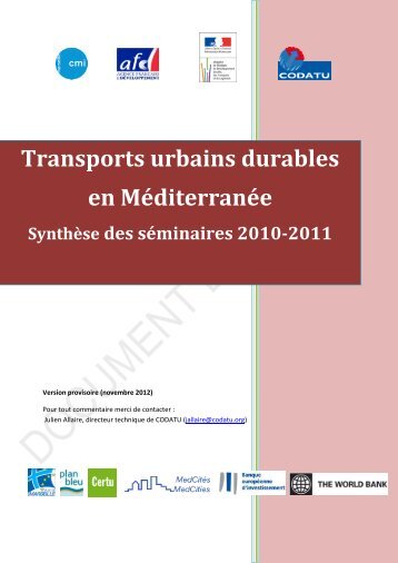 Transports urbains durables en Méditerranée - CMI