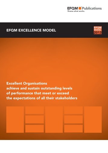 EFQM Excellence Model 2013 