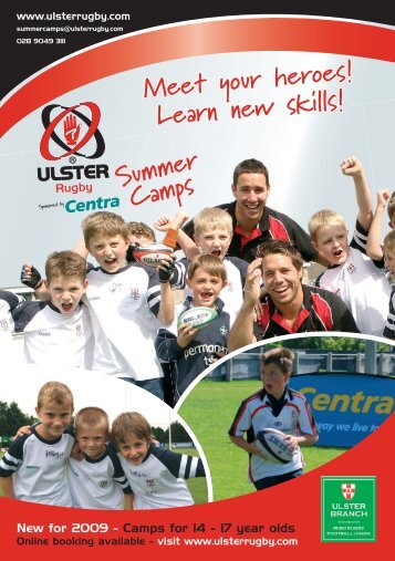 08006 Ulster Rugby Summer Camps.indd - University of Ulster