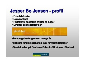 Den samplede generation - Fremtidsforskeren Jesper Bo Jensen