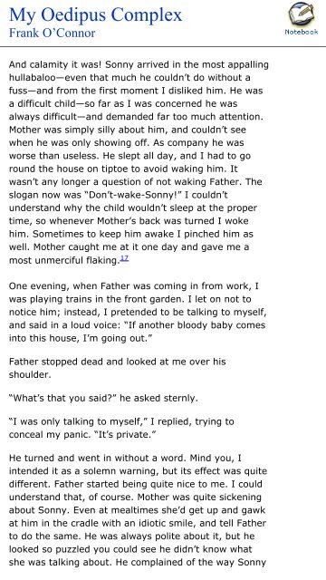 In The Oedipus Complex - Free Essay Example | blogger.com oedipus complex essay