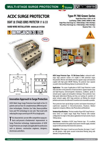 ACDC Surge Protector Type-PI 780 Green Series (http://shop.acdc-dcac.eu/)