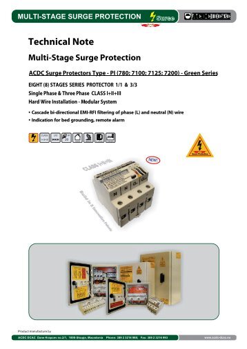 ACDC Surge Protector - Technical Note - Green Series (http://shop.acdc-dcac.eu/)