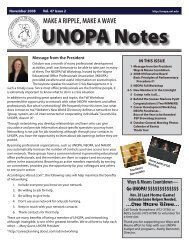 Newsletter 1 - unopa - The University of Nebraska?Lincoln