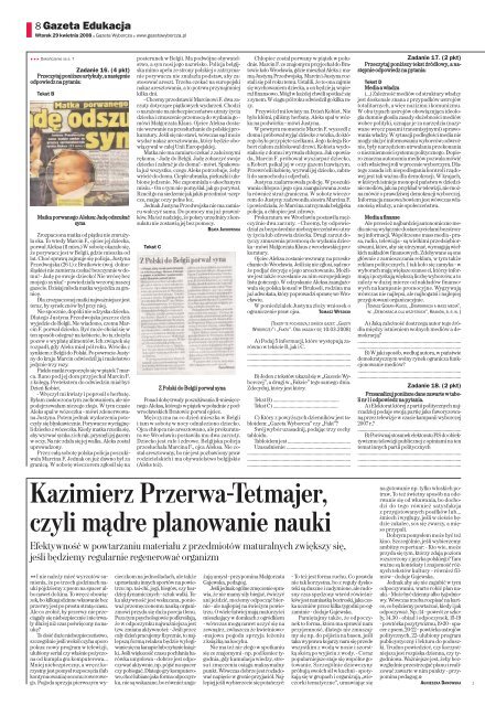 matura 2008 – biologia i wiedza o społeczeństwie - Gazeta.pl