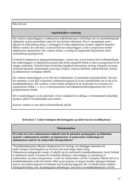 KU - kandidat i interreligiøse studier - Hvad er akkreditering?