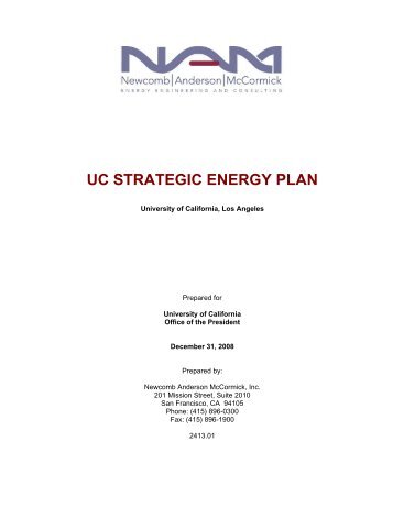 UC Los Angeles Campus & Medical Center Strategic Energy Plan ...