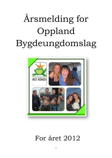 Årsmelding for Oppland Bygdeungdomslag