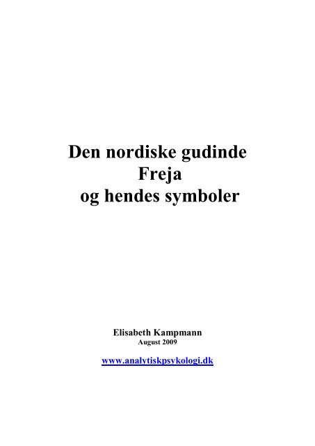 dokumentarfilm Forkorte Withered Den nordiske gudinde Freja og hendes symboler - Elisabeth ...