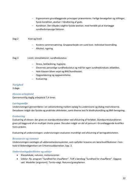 Lokal undervisningsplan rutebuschauffør trin 1 - UCplus