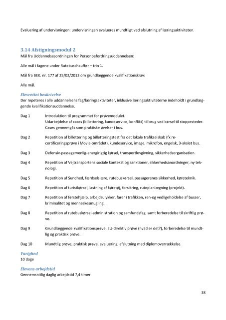 Lokal undervisningsplan rutebuschauffør trin 1 - UCplus