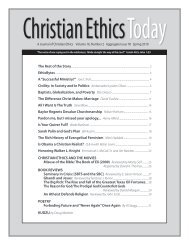 Issue 078 PDF Version - Christian Ethics Today
