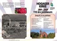 Hent kirkens 110 års jubilæumsfolder her - Borbjerg-Hogager Kirker