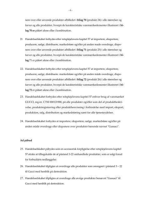 Se afgørelsen - Guidelines for varemærker - Patent- og ...