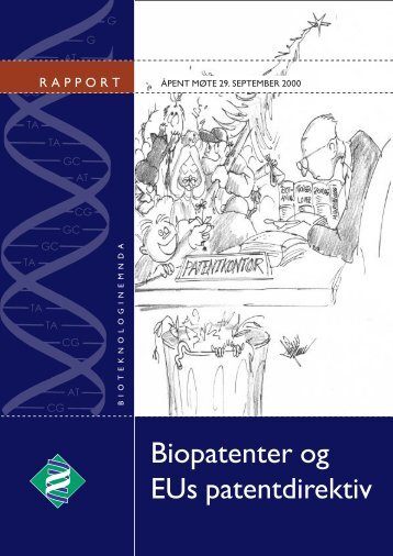 Biopatenter og EUs patentdirektiv – åpent møte - Bioteknologinemnda