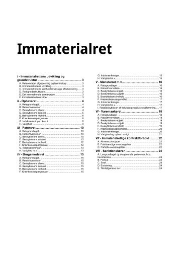 Immaterialret - RASMUSSEN / Data