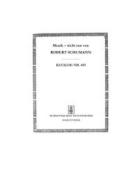 Musik – nicht nur von ROBERT SCHUMANN