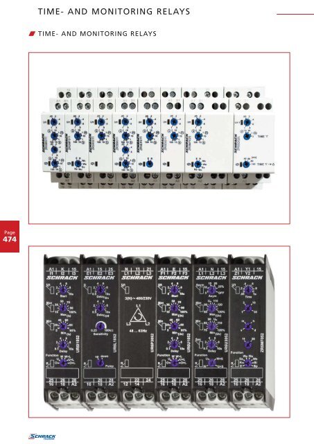 TIME- AND MONITORING RELAYS - Schrack