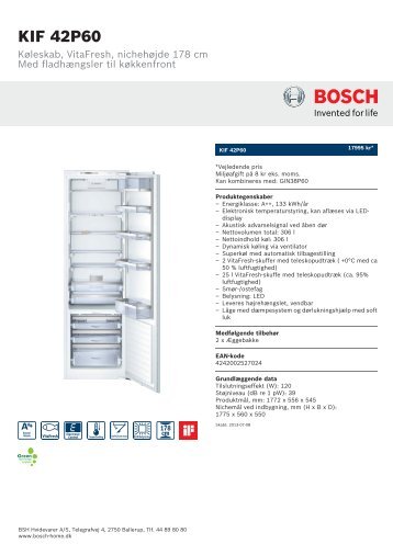 Bosch KIF 42P60