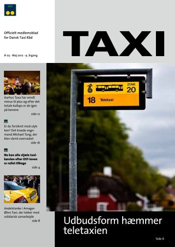 Udbudsform hæmmer teletaxien - Dansk Taxi Råd