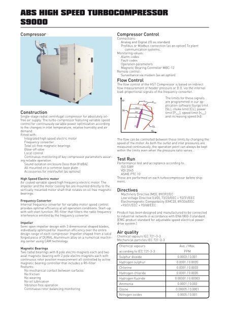 ABS HIGH SPEED TURBOCOMPRESSOR S9000 - CMS