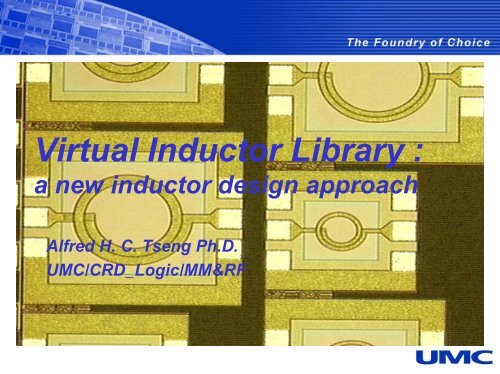 Presentation - Virtual Inductor Library: a new inductor design approach