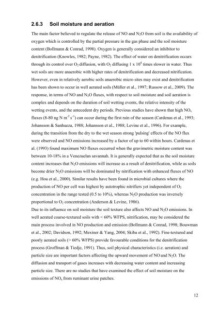 Factors affecting nitric oxide and nitrous oxide emissions from ...