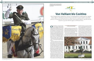 Von Vaillant bis Cositino - Mecklenburger Pferde