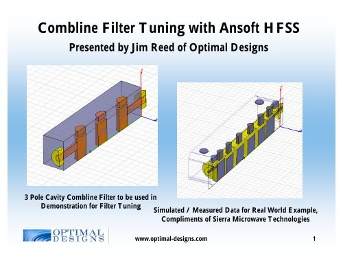 Combline Cavity Filter Design in HFSS