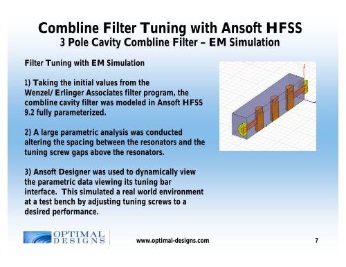 Combline Cavity Filter Design in HFSS