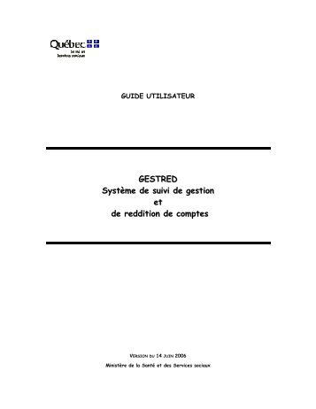 Guide d'utilisation (GESTRED).