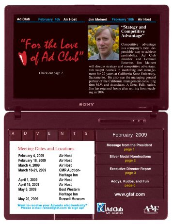 “For the Love of Ad Club” - Great Falls Advertising Federation