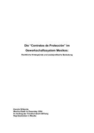 Die —Contratos de Protección“ im Gewerkschaftssystem Mexikos: