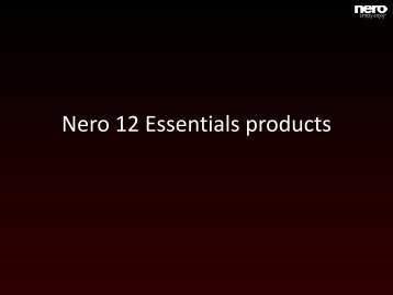 Nero 12 Essentials products - Acer