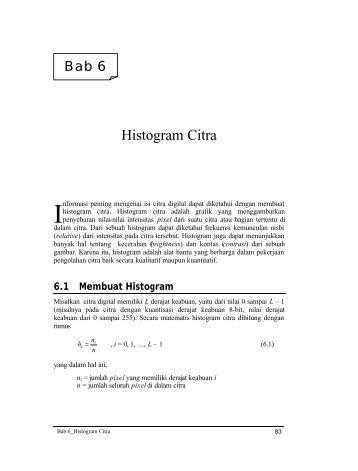 Histogram Citra