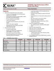 Xilinx DS054 XC9500XL High-Performance CPLD Family Data ... - svn