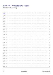 SAT Vocabulary Tests (Word by Meaning) - English-Test.net