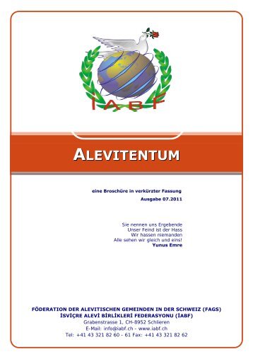 IABF_Alevitentum.pdf - İsviçre Alevi Birlikleri Federasyonu