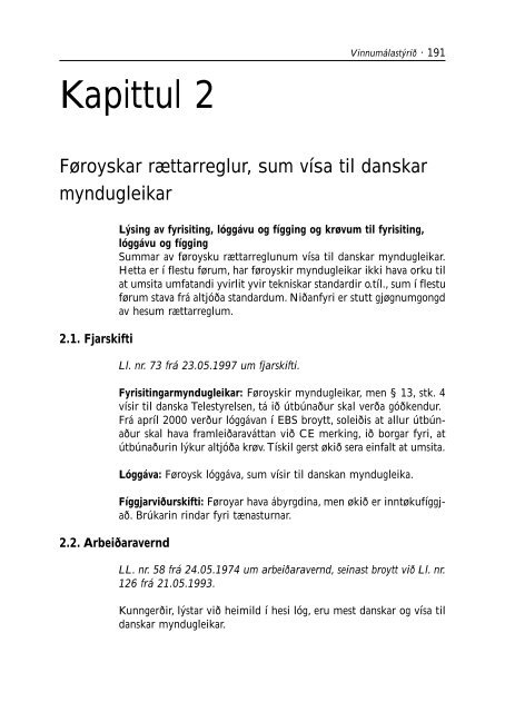 hvítabók • fylgibind 2 fyrisiting - Løgmansskrivstovan