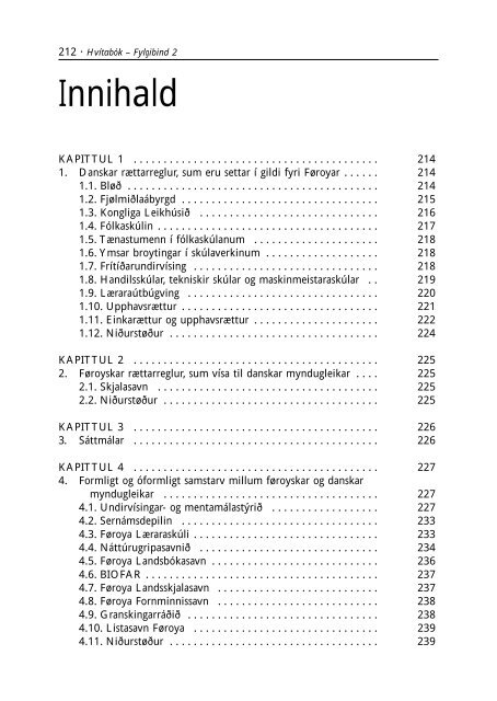 hvítabók • fylgibind 2 fyrisiting - Løgmansskrivstovan