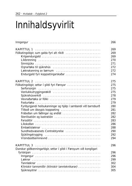 hvítabók • fylgibind 2 fyrisiting - Løgmansskrivstovan