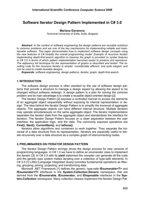 Software Iterator Design Pattern Implemented In C 3 0 Computer Software Iterator Design Pattern Implemented In C 3 0 Computer