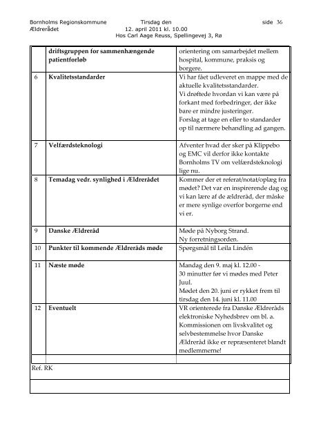 Referat Møde den 12. april 2011 kl. 10.00 - Bornholms ...